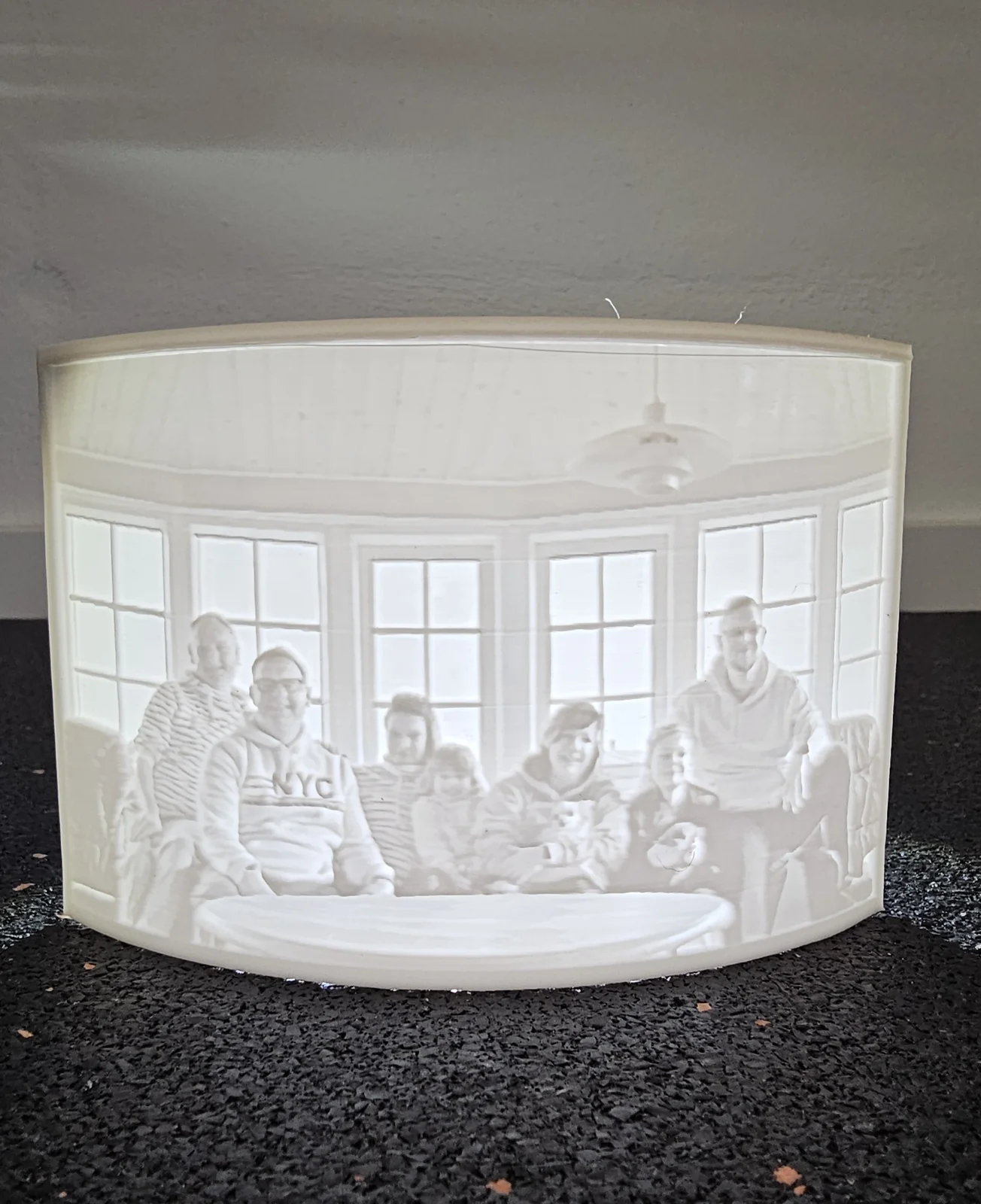 Lithophane gebogen – Gruppenbild