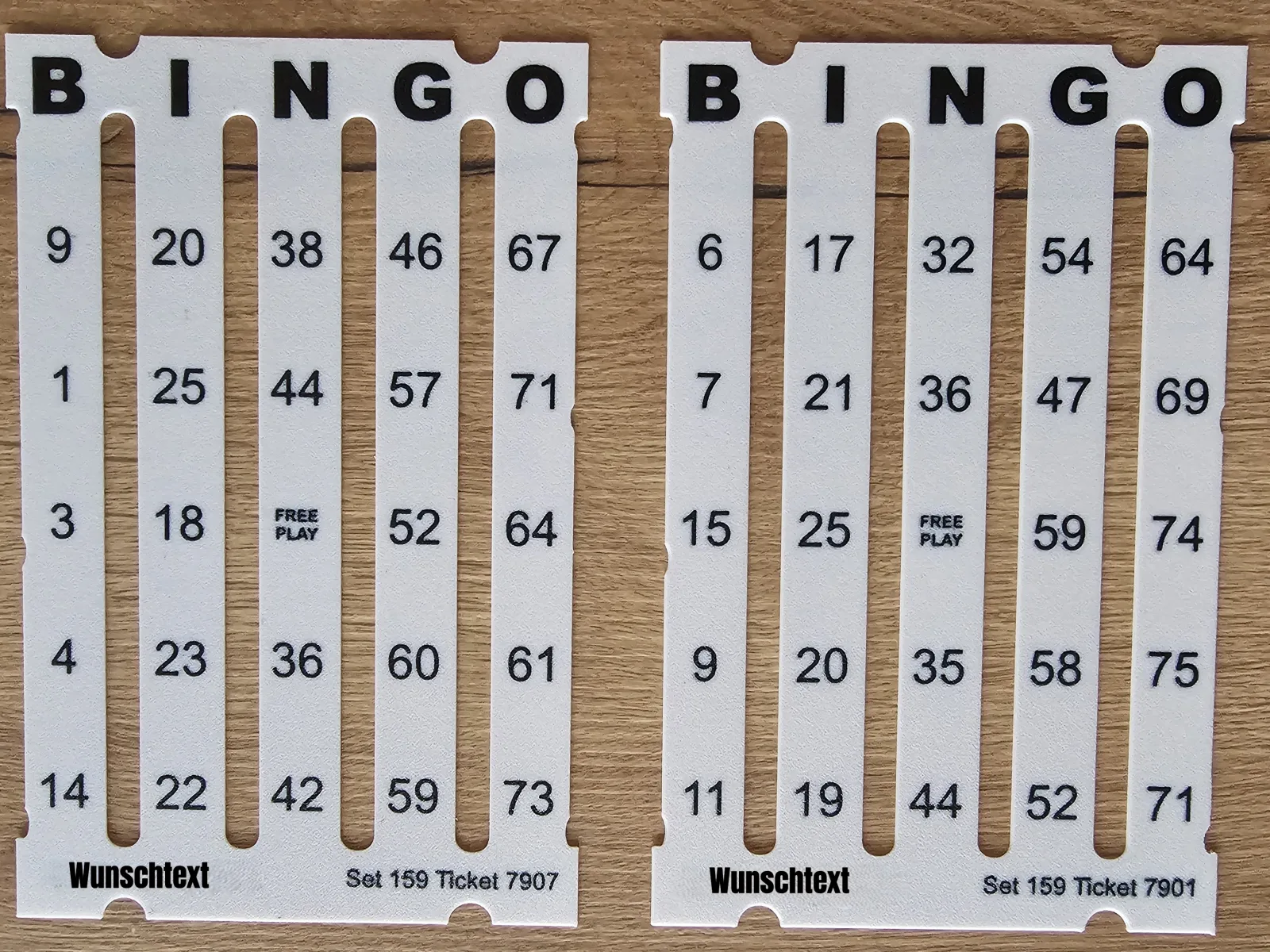 Einlage passend für Holland Bingo-Schiebeplatten
